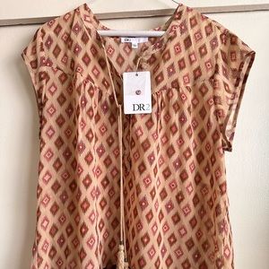 Light see through airy top.